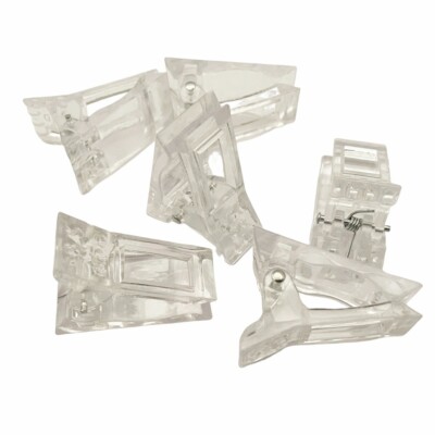10 PCS/Set Nail Structure Fixation Clamp Crystal Nail Fixing Clip Nail Mold