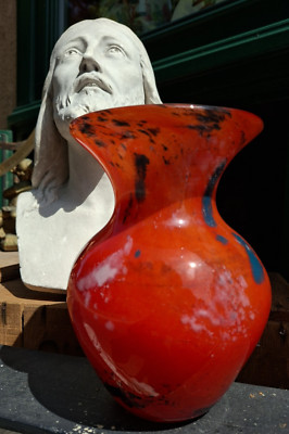 Hervé Quénu Vase Glas Signiert 2016 Blangy-sur-Bresle