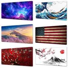 Water Resistance 3MM Thick Mouse Desk Mat with Non-Slip Pad 31.5 x 15.7 Inch 
