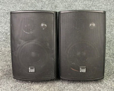 Dual LU43PB 3-Way Weatherproof Indoor Outdoor Speakers Pair Black