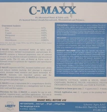 C-MAXX Seaweed 4% Humic Fulvic Acid 8% CHELATED Micronutrients 1 QUART 