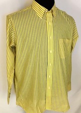 Chaps Men's Size (L) Quality Comfortable Wear Dress Shirt Striped