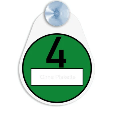 Halter für Umweltplakette Feinstaubplakette Vignette (ohne Plakette) Saugnapf