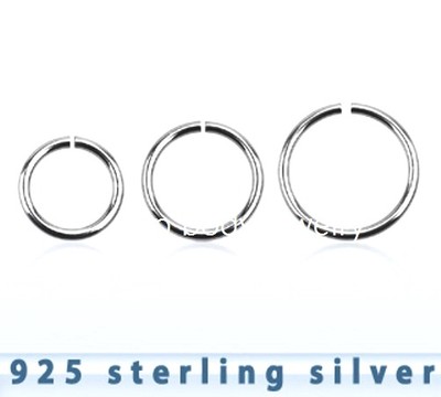 18G Sterling Silver Seamless Hoop - Bendable Nose Ring, Earring, Or Septum Ring