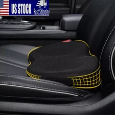 Car Seat Cushion Memory Foam Sciatica Back Pain Relief for Car Driver Butt Pad