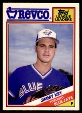 1988 Topps Revco League Leaders JIMMY KEY #27 Toronto Blue Jays