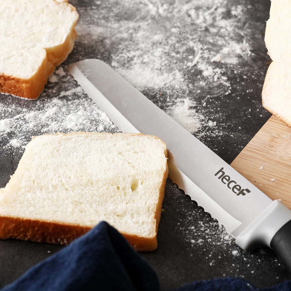 14tlg Professionelle Messerblock Set Edelstahl Küchenmesser Set mit Holzblock - Bild 4 von 4