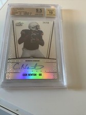 2011 Cam Newton Rookie Leaf Metal Draft Auto Bgs 10 9.5 Limited Edition  24/50