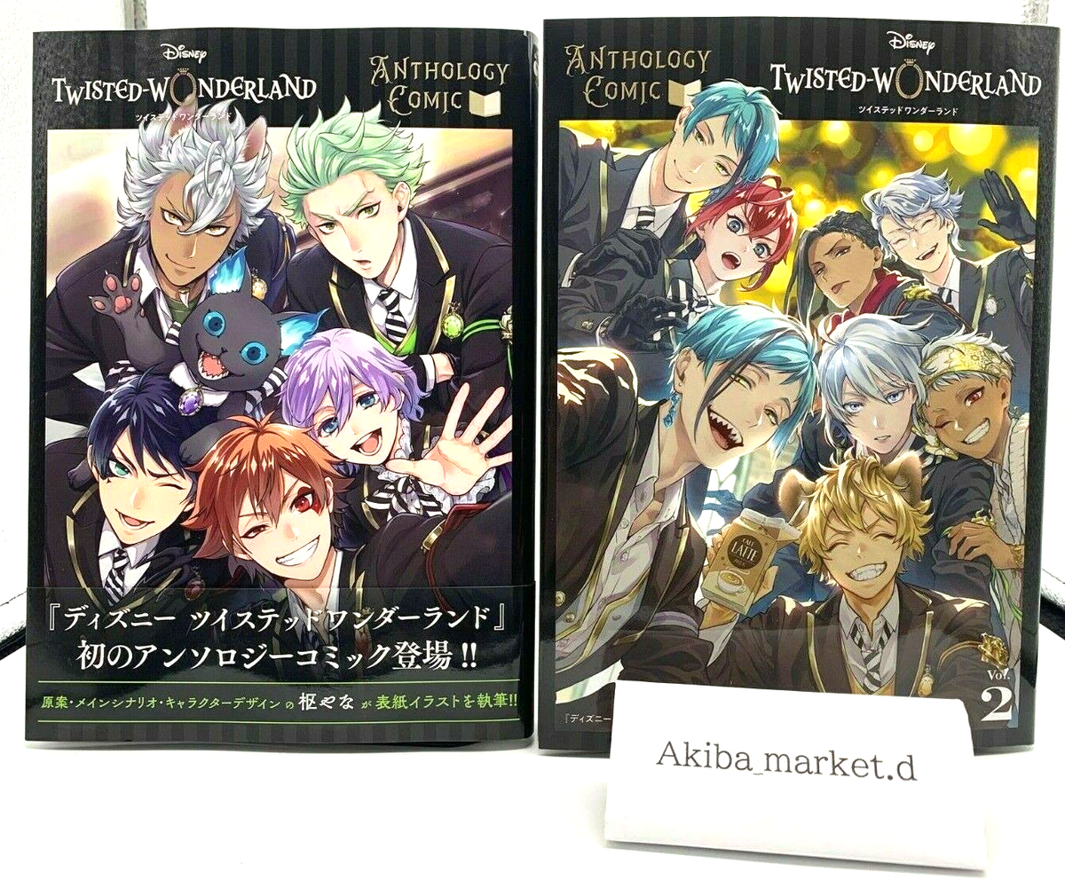 Disney Twisted Wonderland Anthology Comic Vol.1-2 set Japan