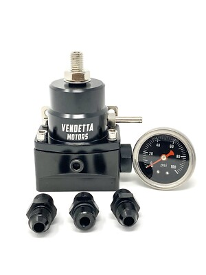 #ad VM Aeromotive Style Adjustable Bypass Fuel Pressure Regulator 13101 6AN 0 150 $56.00