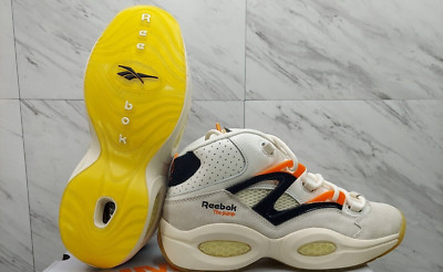 Reebok Question Pump Omni Lite White Black Sneakers H06490 Men's Size 8 Iverson
