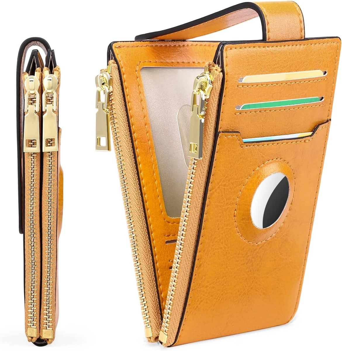 FALAN MULE Womens AirTag Wallet Genuine Leahter Bifold Credit Card Holder  with B | eBay