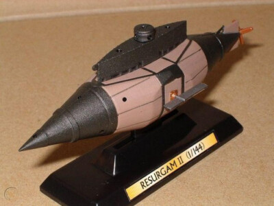Mikro-Mir 1/144 Resurgam – Britisches U-Boot – Plastikmodellbausatz – Unbemalt – Neu In Box Mikro-Mir 1/144 Resurgam – Britisches U-Boot – Plastikmodellbausatz – Unbemalt – Neu In Box