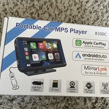 7" Portable Car Stereo Radio Wireless Apple Carplay Android Auto Car MP5 Player