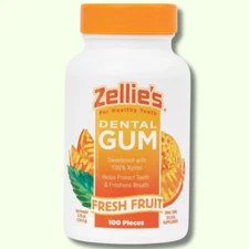 100% Xylitol Sugar Free Fresh Fruit Chewing Gum | Fresh Fruit Flavor