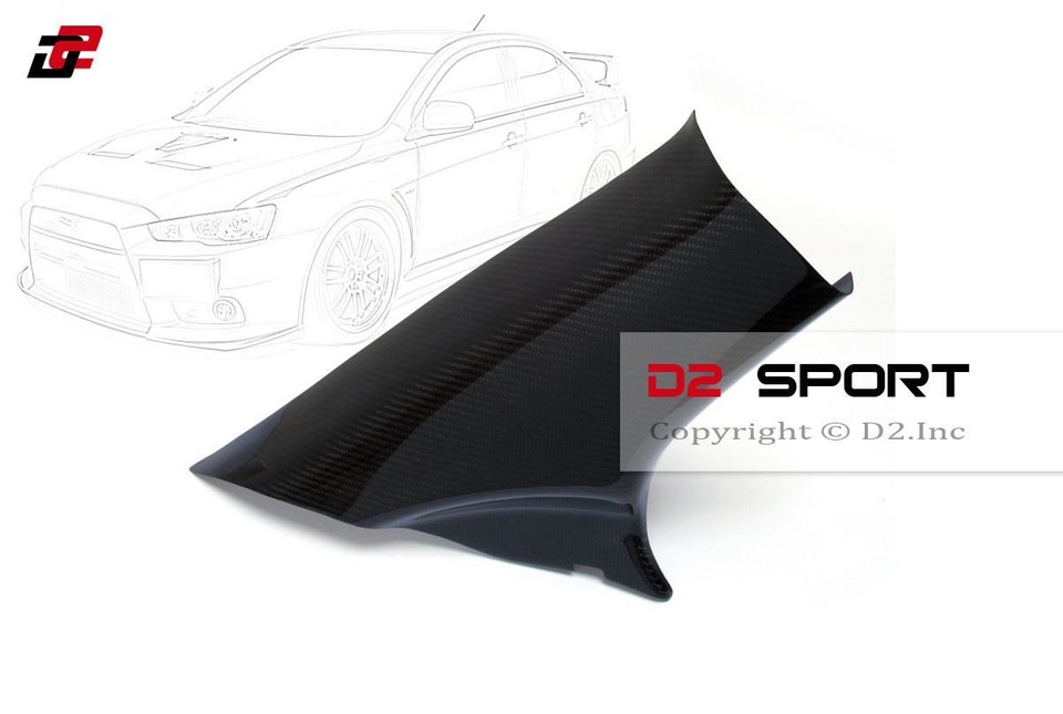 Carbon Fiber C-Pillar Panel Cover Set – Fits Mitsubishi Lancer Evolution X (EVO 10)