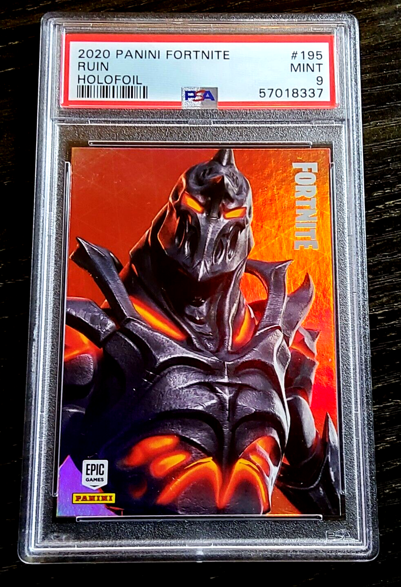 2020 Panini Fortnite RUIN #195 Holo Foil Legendary Outfit PSA 9
