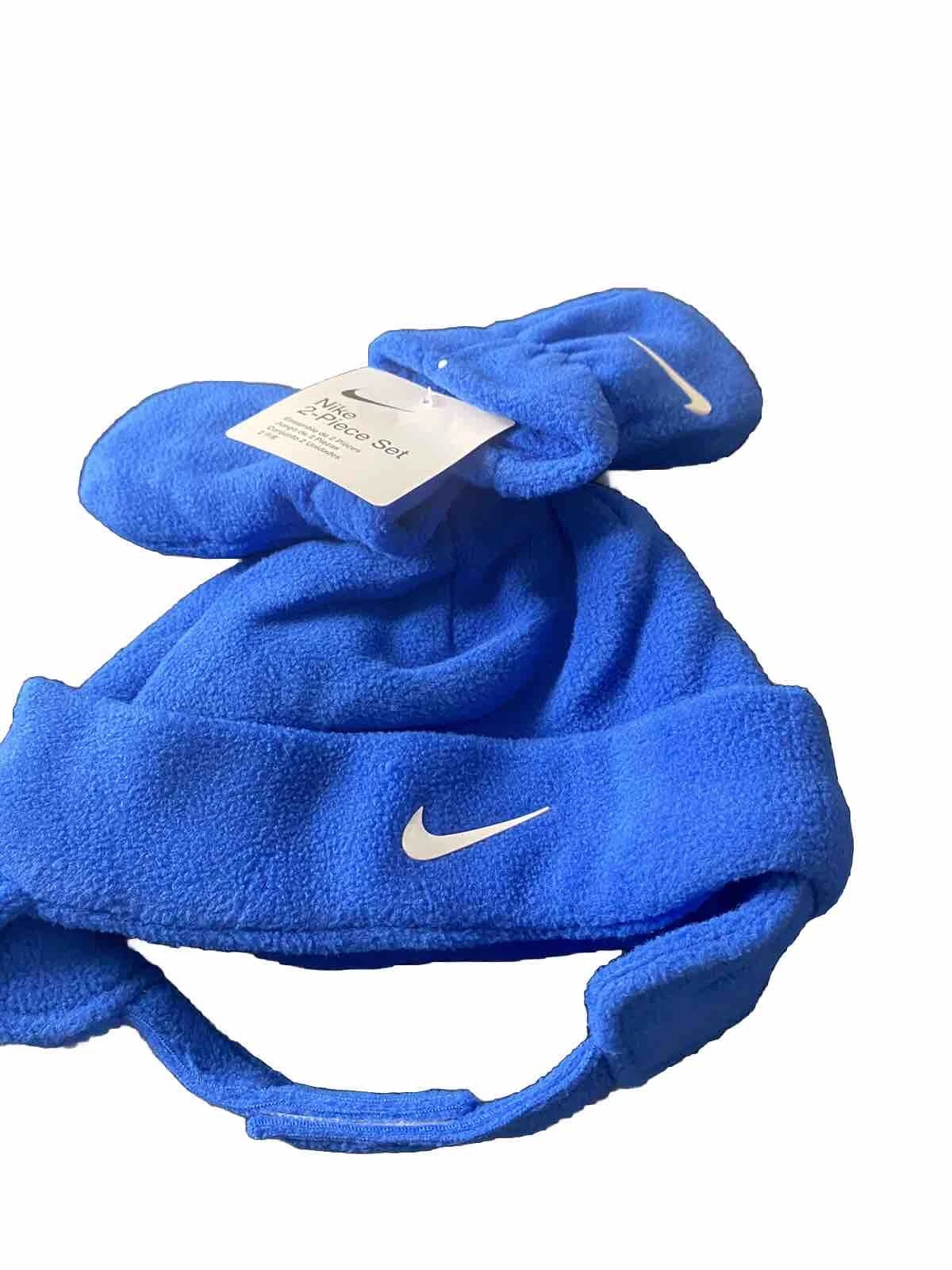 Nike 2 Piece Infant Fleece Hat And Mitten Set