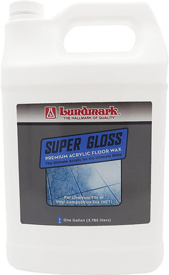 Super Gloss Acrylic, Extra Heavy-Duty Hard Finish Floor Wax, 1-Gallon, 3202G01-2