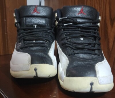 mens size 10 air jordan jumpman sneakers, Black With White. 