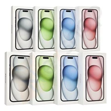 Original BOX for Apple iPhone 15 or 15 Plus with Sticker & Manuals - All Color