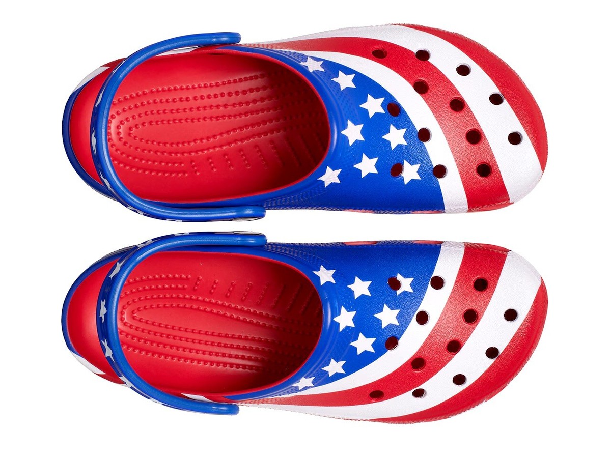 Crocs Clogs Mens 8 Womens 10 American Flag USA Patriotic  display picture 3