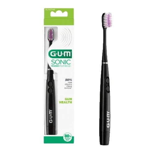 GUM Negro cepillos de dientes eléctricos