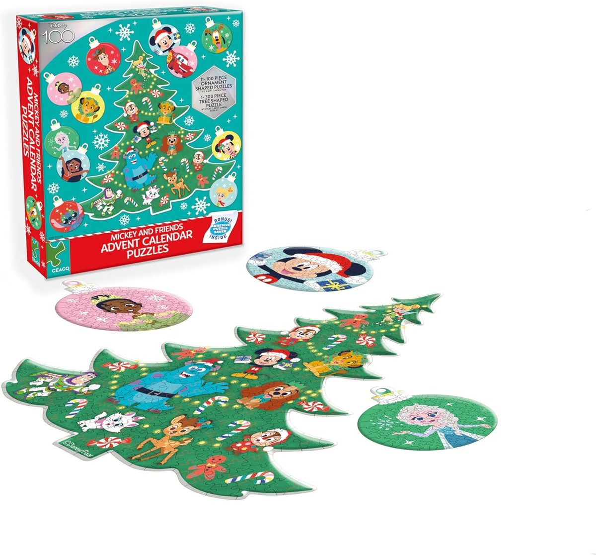 Ceaco - Disney'S 100Th Anniversary – Mickey and Friends – Advent Calendar  Puzzle | eBay
