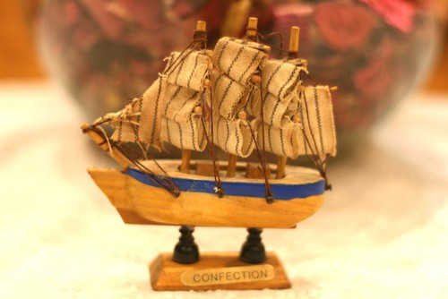 Vela Nave Vintage Decorazione Legno Casa Nautica Decorazione Marittima Da Collezione - Foto 8 di 8