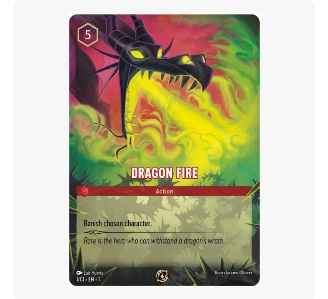 Dragon Fire 1 Disney Lorcana Promo Cards | eBay