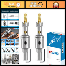 Heavy Duty 1/2 Hole Saw Set - 2-Pack Tungsten...