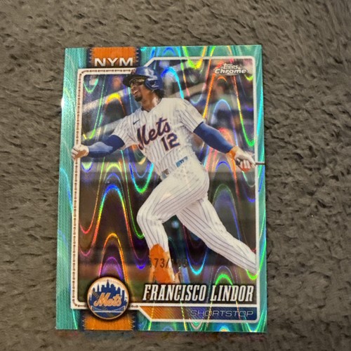 Francisco Lindor [Refractor] #170 2025 Topps Chrome card