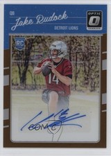 2016 Donruss Optic Bronze Signatures Jake Rudock #118 Auto 0r4