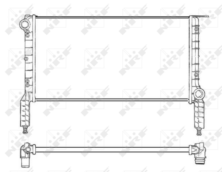 NRF 53232 Radiator, engine cooling for FIAT
