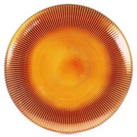 Speiseteller Glas Bernstein Ø 28 Cm Glasteller Essteller Vilde 139730