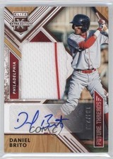 2018 Elite Extra Edition Future Threads Silhouette 134/299 Daniel Brito Auto b1p