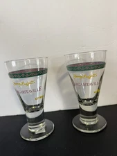 Jimmy Buffett’s  Margaritaville Key West Pair (Two) Cocktail Glasses Beer Wine
