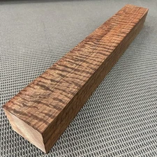 CW428 Curly Claro Walnut Billet Block Carving Knife Handle Game Call 20.25"