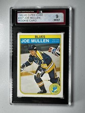 1982 O-Pee-Chee Joe Mullen Rookie Card KSA 9. rookie card picture
