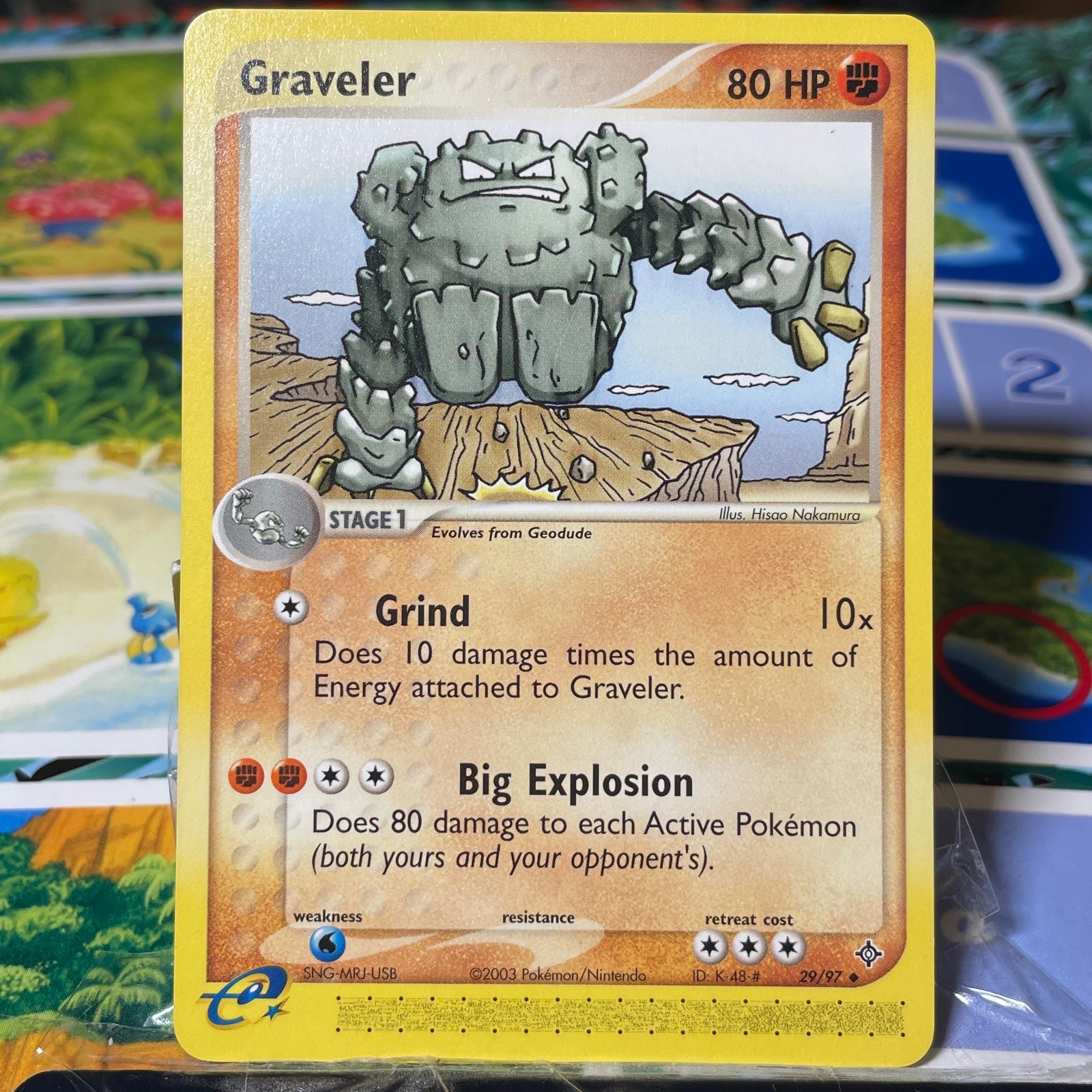 Graveler 29/97 Uncommon Dragon Pokemon Near Mint