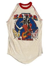 VTG 80s Frank Zappa Raglan TOUR Band T-shirt Distressed Thin Crush All Boxes Pot