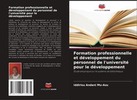 Formation Professionnelle Et DéVeloppement Du Personnel De L'université Pour...