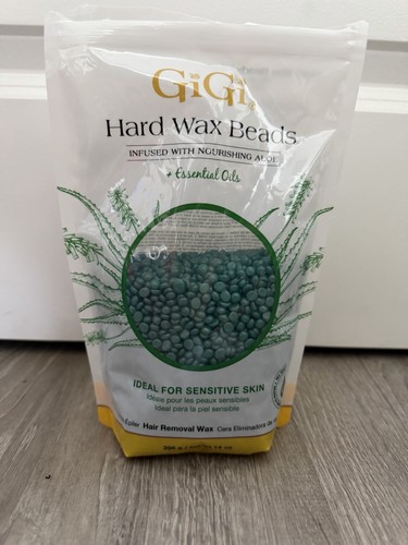 Gigi Hard Wax Beads Infused W/ Soothing Aloe 14oz Sensitive Skin