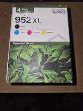 952XL Ink Cartridge 4 Pack BK C M Y for HP OfficeJet Pro Printers