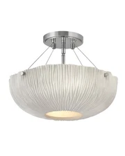 Hinkley Lighting 43203 Coral 3 Light 17"W Lisa McDennon - Shell White / Polished