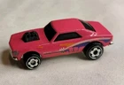 Vintage 1989 Hot Wheels Micro Color Racers '67 Camaro Pink with small wear.