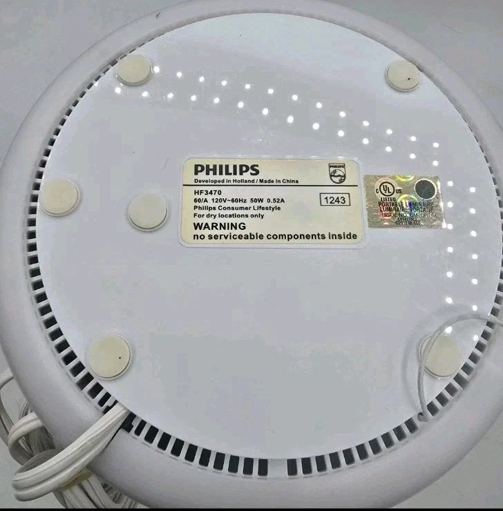 Philips Wake Up Natural Light Therapy Sunrise Alarm Clock FM Radio HF3470 Tested - Image 4 of 4
