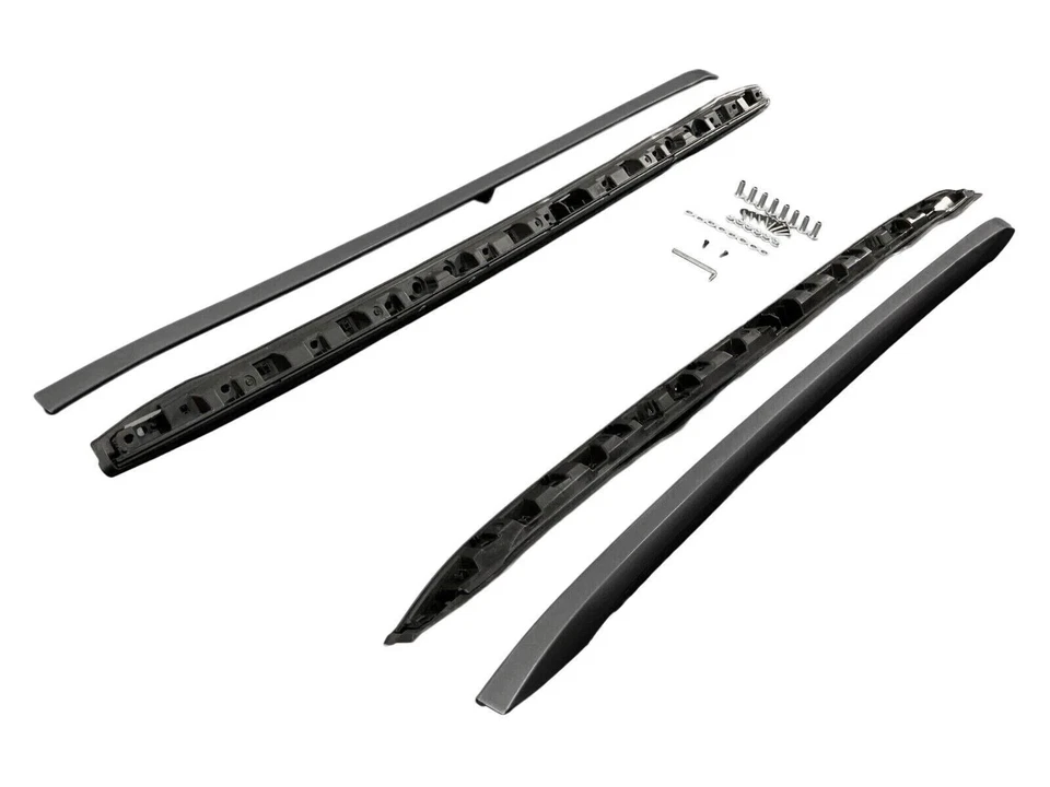 BlackOE Style Roof Side Rail Cross Bar For 14-20 Acura MDX Luggage Carrier Combo - Image 2 of 4
