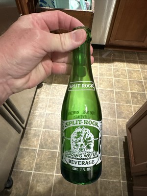 Split Rock Spring Water Beverage ACL Soda Bottle Franklin Springs New York NY