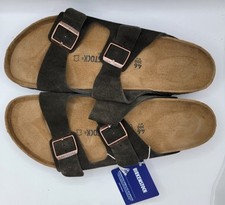 Birkenstock Arizona Bs Leather Suede Mocha Suede Regular Wide